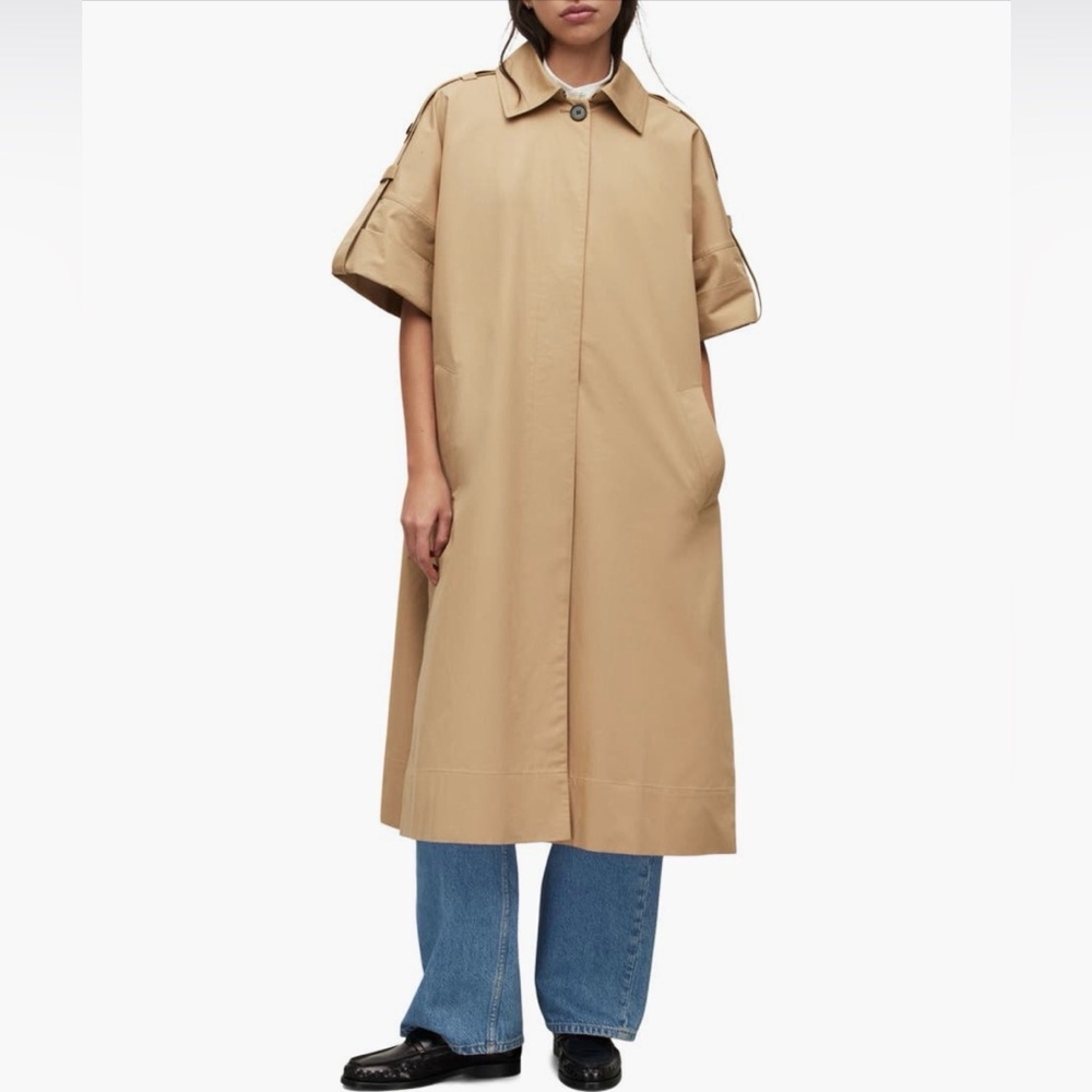 All Saints Beige Trench Coat